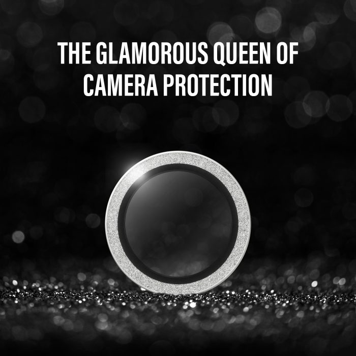 PanzerGlass® Hoops® Glitter Silver Camera Lens Protector iPhone 17 | iPhone 16 | 16 Plus – Mobit.gr