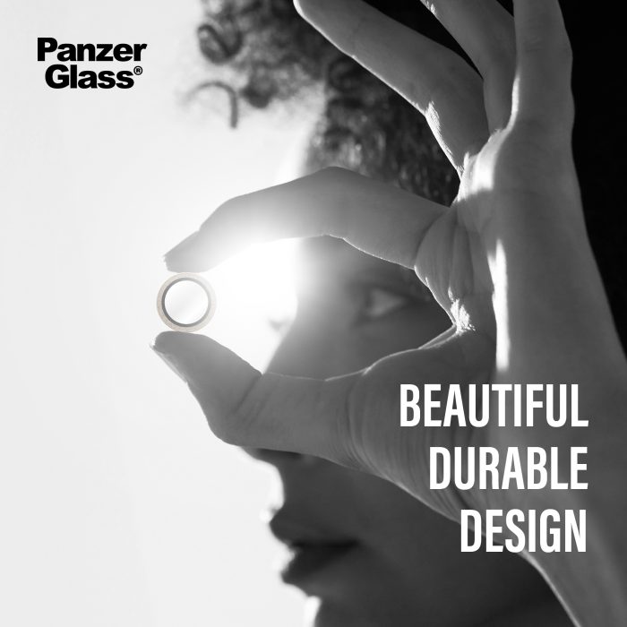 PanzerGlass® Hoops® Glitter Gold Camera Lens Protector iPhone 17 | iPhone 16 | 16 Plus – Mobit.gr