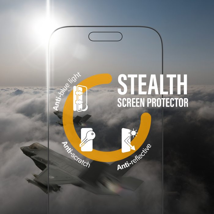 PanzerGlass® Stealth Screen Protector w. Black Frame iPhone 17 | iPhone 16 Pro | Ultra-Wide Fit w. Fastfit in-a-box – Mobit.gr