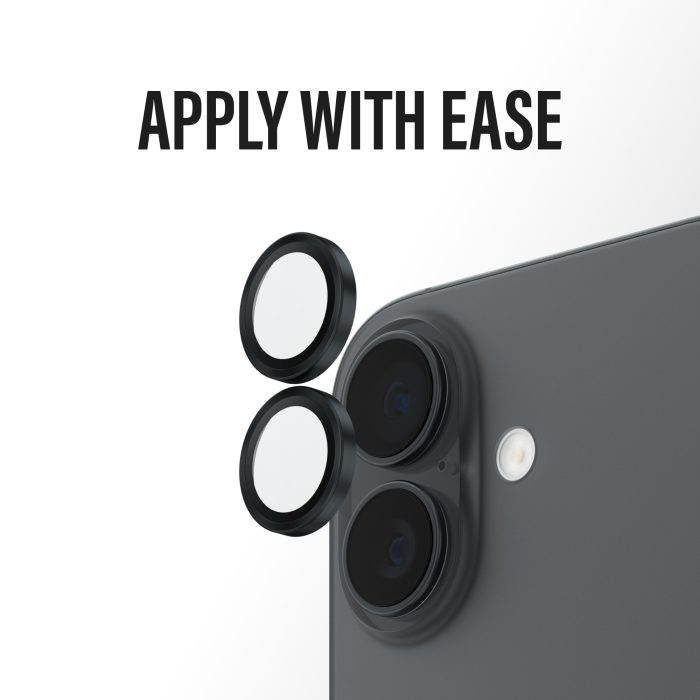 PanzerGlass® Hoops® Black Camera Lens Protector iPhone 17 | iPhone 16 | 16 Plus – Mobit.gr