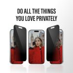 PanzerGlass Privacy Screen Protector w. Black Frame iPhone 17 | iPhone 16 Pro | Ultra-Wide Fit w. Fastfit in-a-box – Mobit.gr