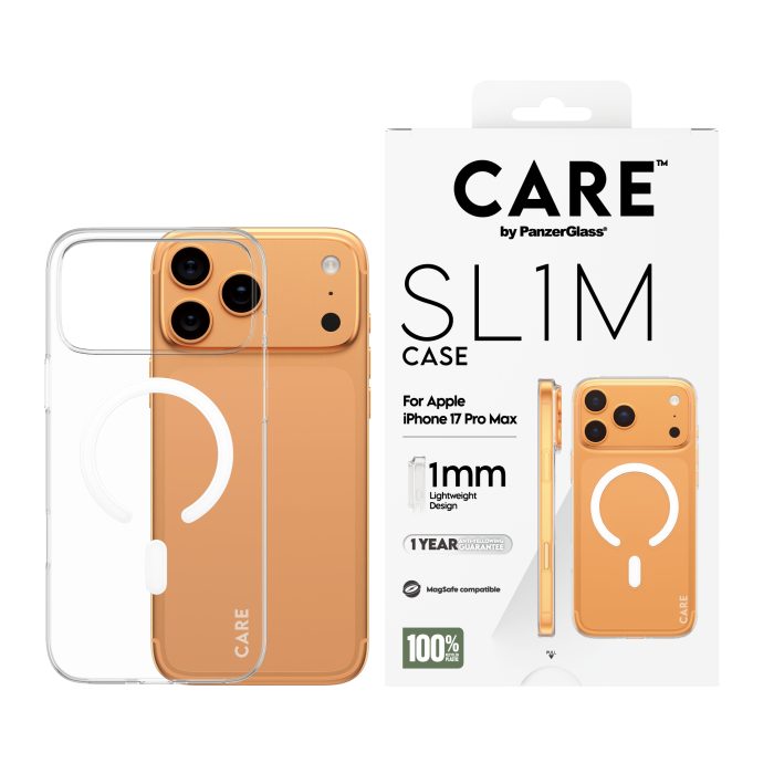 CARE by PanzerGlass SL1M Case Transparent iPhone 17 Pro Max – Mobit.gr
