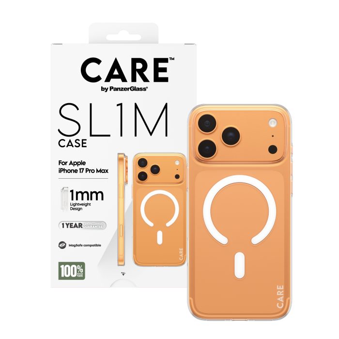 CARE by PanzerGlass SL1M Case Transparent iPhone 17 Pro Max – Mobit.gr