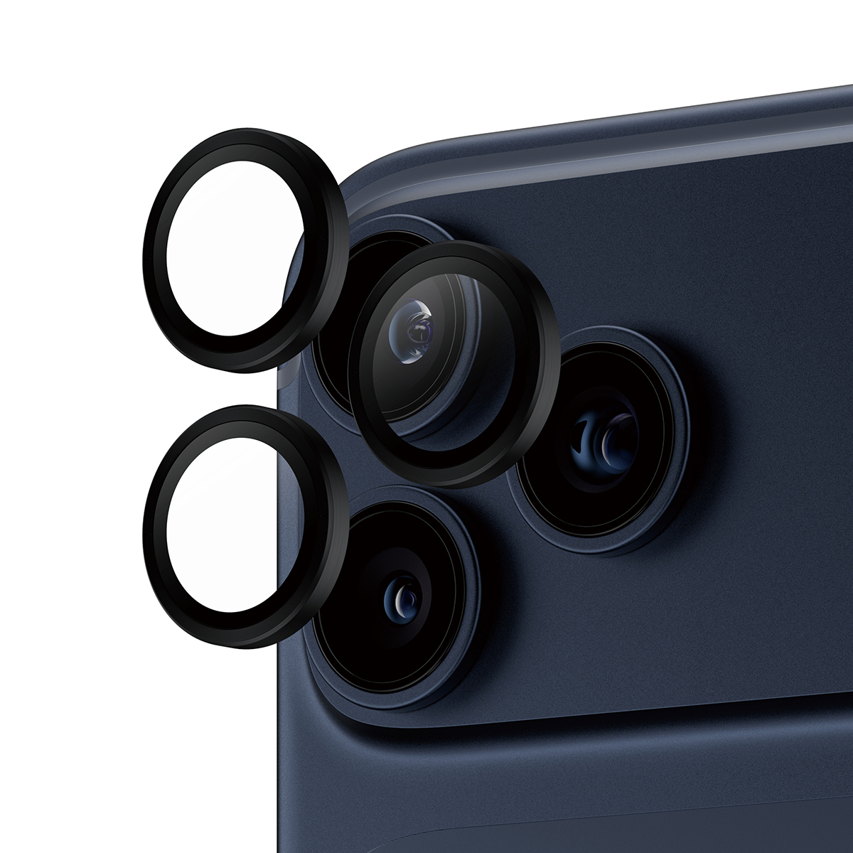 pg43455_01 PanzerGlass® Hoops® Black Camera Lens Protector iPhone 17 Pro | iPhone 17 Pro Max | iPhone 16 Pro | 16 Pro Max – Mobit.gr