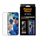 PanzerGlass Screen Protector w. Black Frame iPhone 17 Pro | Ultra-Wide Fit w. Fastfit in-a-box – Mobit.gr