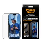 PanzerGlass Screen Protector w. Black Frame iPhone 17 | iPhone 16 Pro | Ultra-Wide Fit w. Fastfit in-a-box – Mobit.gr