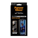PanzerGlass Screen Protector w. Black Frame iPhone 17 | iPhone 16 Pro | Ultra-Wide Fit w. Fastfit in-a-box – Mobit.gr