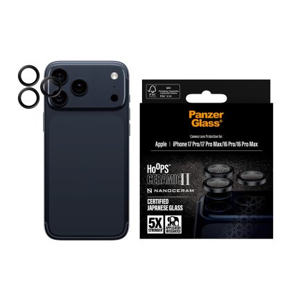 PanzerGlass® Hoops® Ceramic II Camera Lens Protector iPhone 17 Pro | iPhone 17 Pro Max | iPhone 16 Pro | 16 Pro Max – Mobit.gr