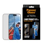 PanzerGlass Privacy Screen Protector w. Black Frame iPhone 17 | iPhone 16 Pro | Ultra-Wide Fit w. Fastfit in-a-box – Mobit.gr