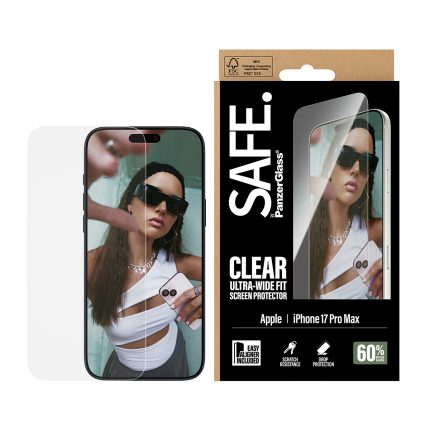 SAFE. by PanzerGlass® Screen Protector iPhone 17 Pro Max | Ultra-Wide Fit w. Easy Aligner – Mobit.gr