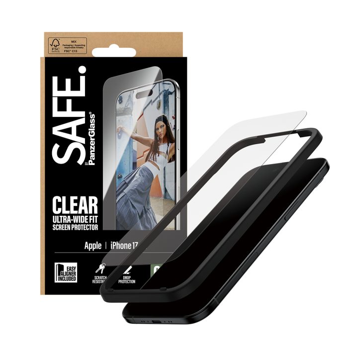 SAFE. by PanzerGlass® Screen Protector iPhone 17 Air | Ultra-Wide Fit w. Easy Aligner – Mobit.gr