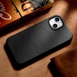 iCarer Case Leather cover for iPhone 14 black (WMI14220705-BK) (MagSafe compatible) – Mobit.gr