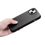 iCarer Case Leather cover for iPhone 14 black (WMI14220705-BK) (MagSafe compatible) – Mobit.gr