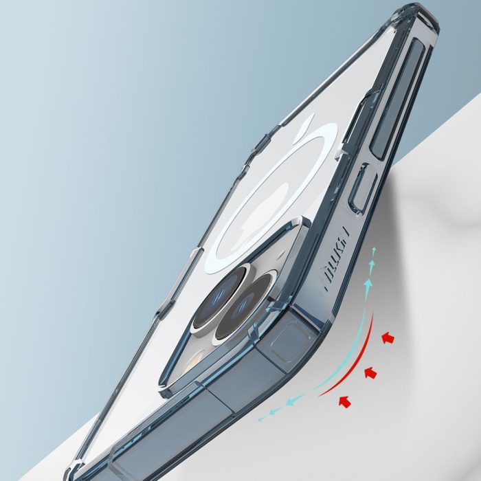 Nillkin Nature Pro Magnetic Case for iPhone 14 Plus, magnetic MagSafe cover, transparent – Mobit.gr