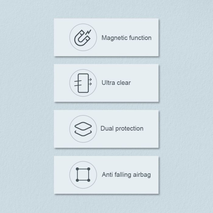 Nillkin Nature Pro Magnetic Case for iPhone 14 Plus, magnetic MagSafe cover, transparent – Mobit.gr