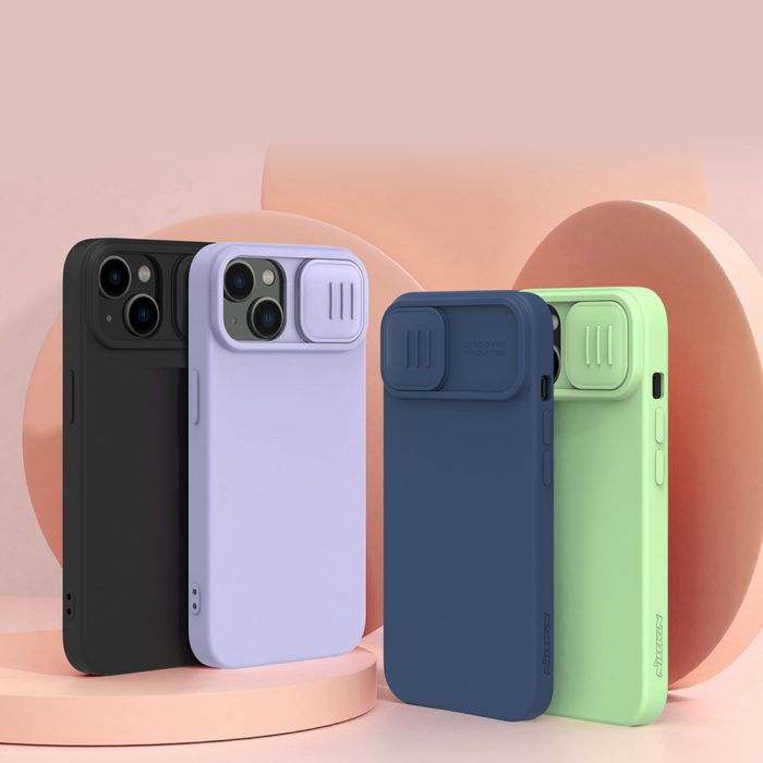 Nillkin CamShield Magnetic Silicone Case iPhone 14 Plus Magnetic MagSafe Cover with Camera Protector Blue – Mobit.gr