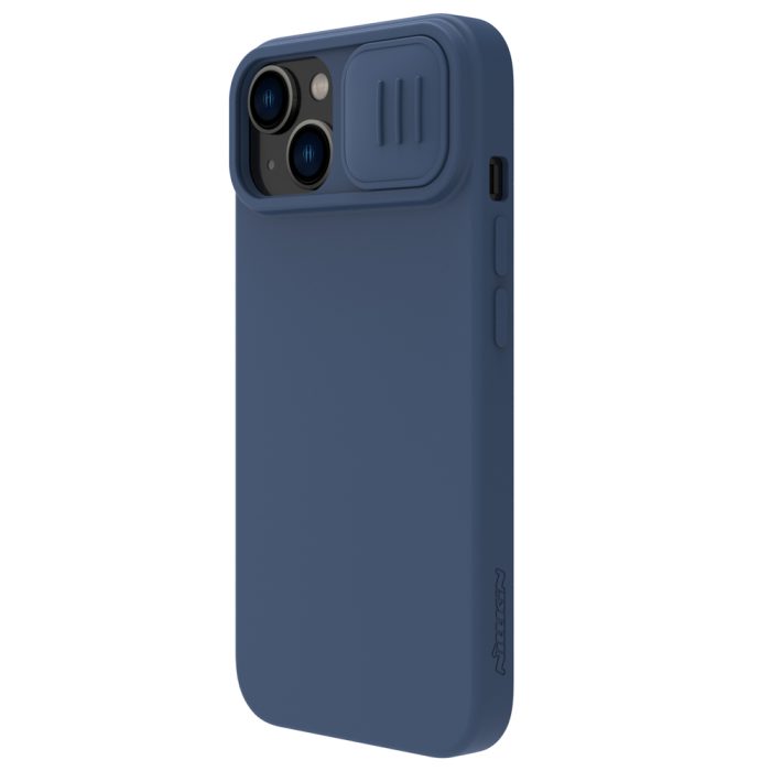 Nillkin CamShield Silky Silicone Case iPhone 14 case cover with camera cover blue – Mobit.gr