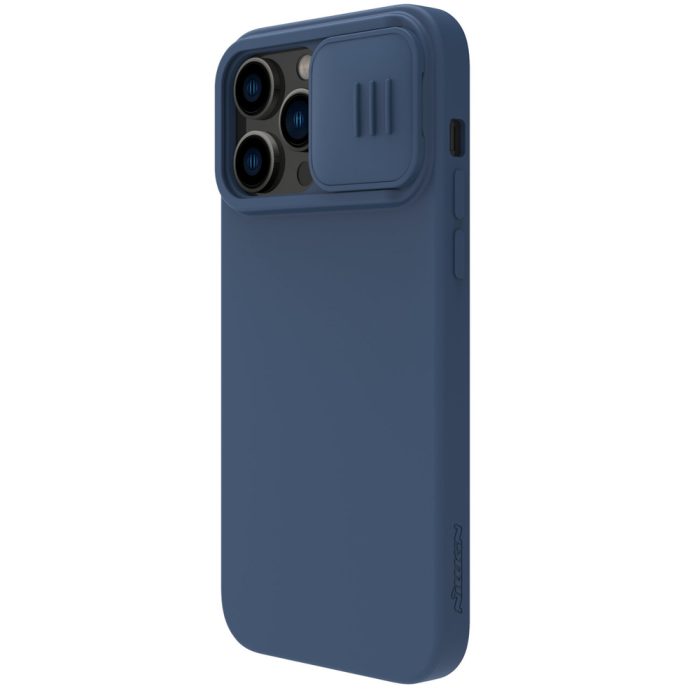Nillkin CamShield Silky Silicone Case iPhone 14 Pro Max Silicone Cover with Camera Protector Blue – Mobit.gr
