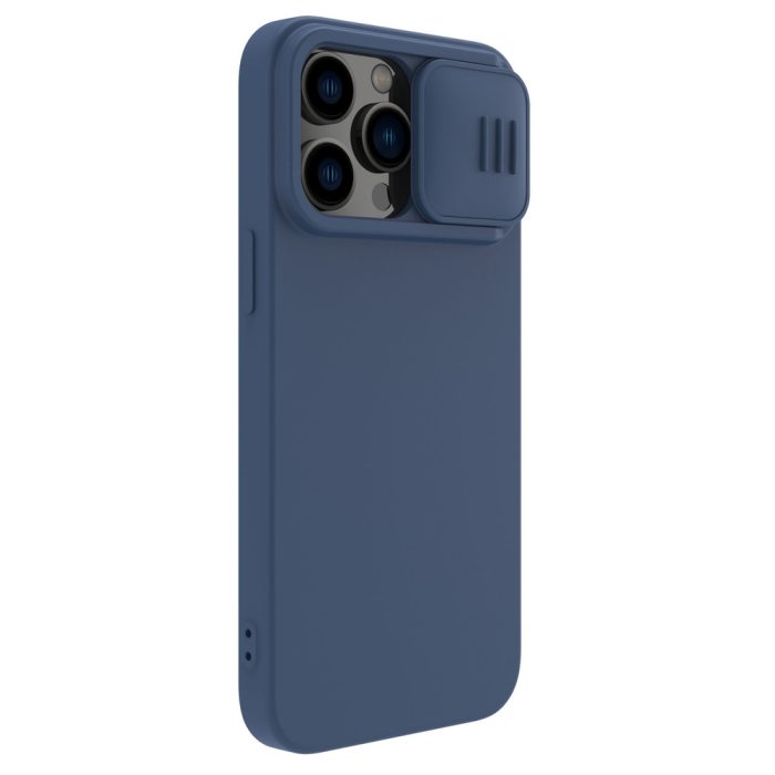 Nillkin CamShield Silky Silicone Case iPhone 14 Pro Max Silicone Cover with Camera Protector Blue – Mobit.gr