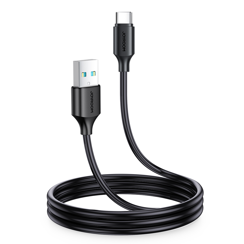 120996_1 Joyroom Long-Lasting Series A9 USB-A / USB-C 3A cable 1m – black – Mobit.gr
