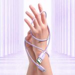 Joyroom Multi-Color Series A14 Lightning / USB-A 2.4A 1.2 m cable – purple – Mobit.gr