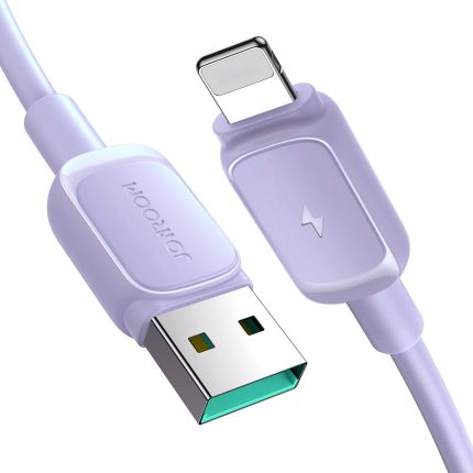 Joyroom Multi-Color Series A14 Lightning / USB-A 2.4A 1.2 m cable – purple – Mobit.gr