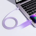 Joyroom Multi-Color Series A14 Lightning / USB-A 2.4A 1.2 m cable – purple – Mobit.gr
