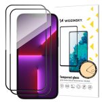 2 pcs. Full screen tempered glass with frame Case Friendly Wozinsky Full Glue iPhone 15 Pro Max – black – Mobit.gr