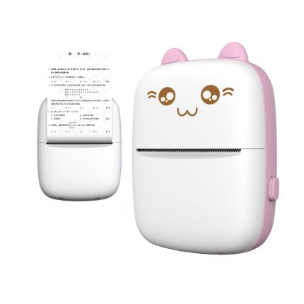 HURC9 Bluetooth Thermal Printer Mini Kitty with App – Pink – Mobit.gr