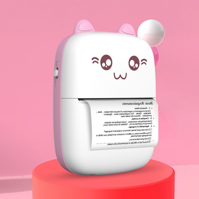 HURC9 Bluetooth Thermal Printer Mini Kitty with App – Pink – Mobit.gr