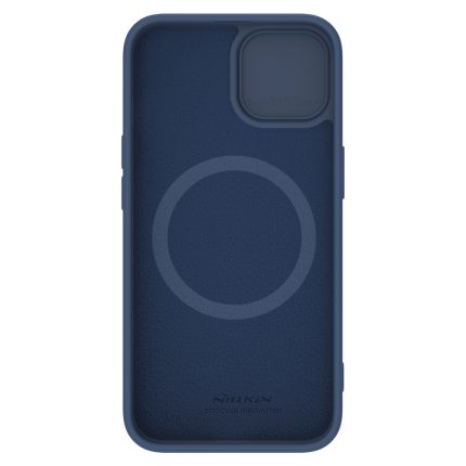 Nillkin CamShield Silky Silicone Case for iPhone 15 Plus with Camera Protector – Dark Blue – Mobit.gr