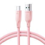 Joyroom Multi-Color Series SA34-AC6 USB-A / USB-C Cable 100W Fast Transfer 1m – Pink – Mobit.gr