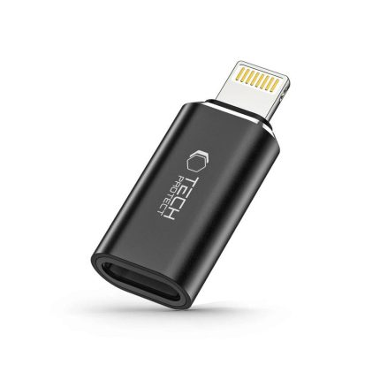 Tech-Protect UltraBoost Lightning (Male) / USB-C (Female) Adapter – Black – Mobit.gr