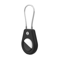 Apple AirTag Case with Steel Cable – Black | Θήκη Κινητού – Mobit.gr