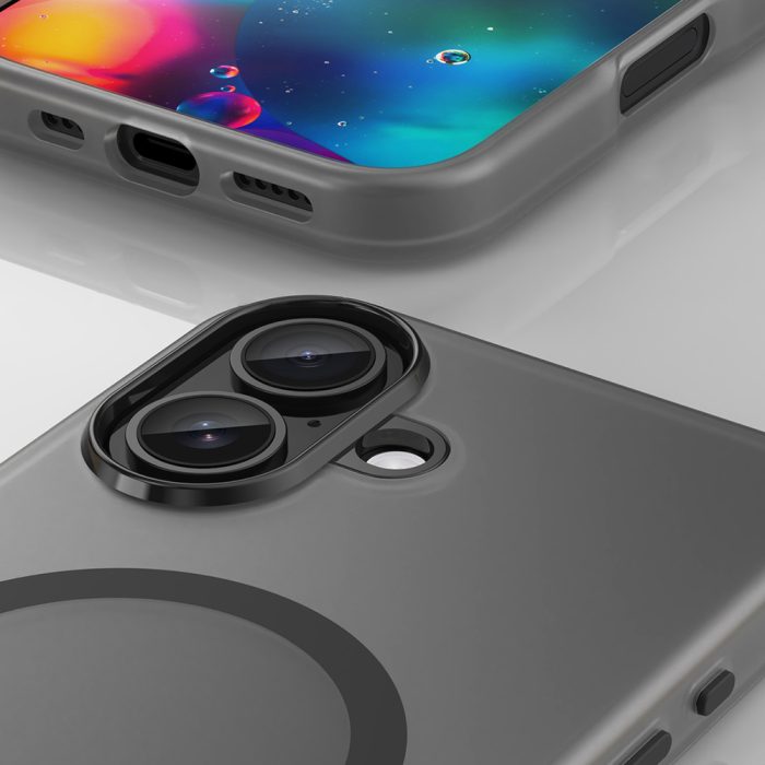 Magnetic Abrasive iPhone 17 Case Compatible with MagSafe – Matte Black – Mobit.gr