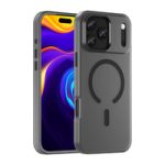 Magnetic Abrasive iPhone 17 Pro Max Case Compatible with MagSafe – Matte Black – Mobit.gr