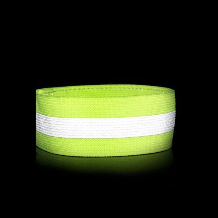 Reflective armband bicycle running Velcro 4cm yellow – Mobit.gr