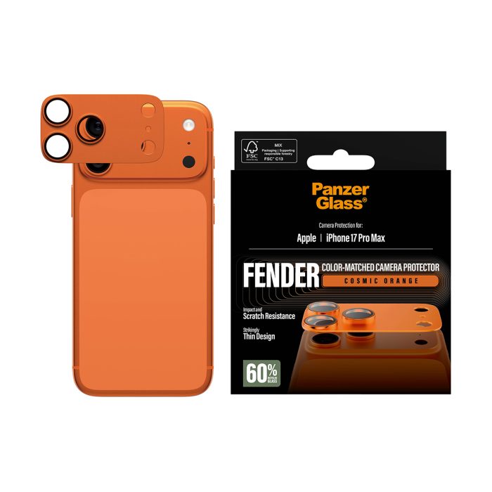 PanzerGlass® FENDER Camera Protector Cosmic Orange iPhone 17 Pro Max – Mobit.gr