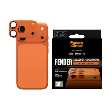 PanzerGlass® FENDER Camera Protector Cosmic Orange iPhone 17 Pro – Mobit.gr