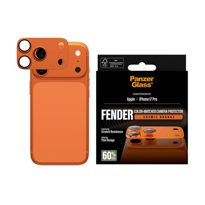 PanzerGlass® FENDER Camera Protector Cosmic Orange iPhone 17 Pro – Mobit.gr