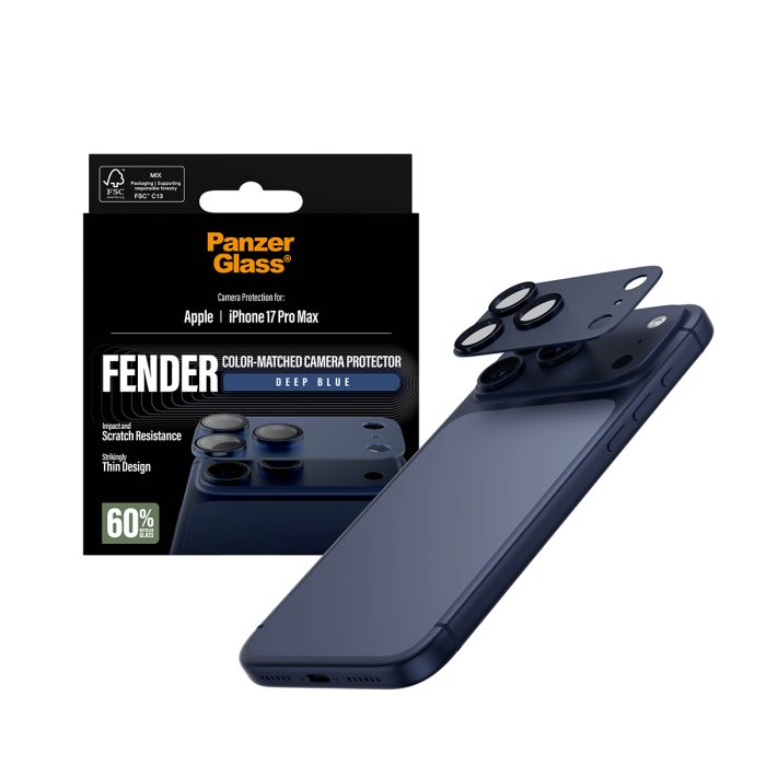 PanzerGlass® FENDER Camera Protector Deep Blue iPhone 17 Pro Max – Mobit.gr