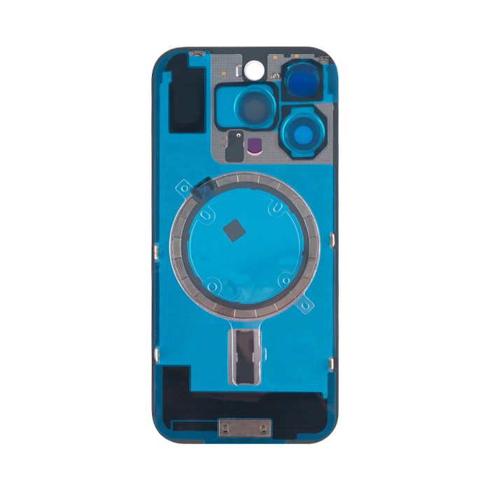 For Apple iPhone 16 Pro Back Glass Without NFC, Enlarged Camera Frame Black Titanium Compatible – Mobit.gr