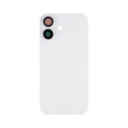 Apple iPhone 16 Back Glass Without NFC, Enlarged Camera Frame White Compatible – Mobit.gr
