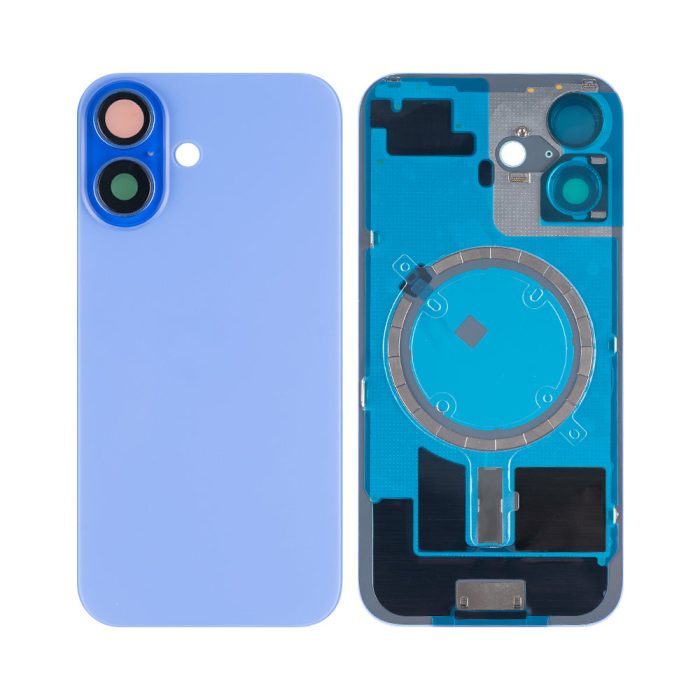 Apple iPhone 16 Back Glass Without NFC, Enlarged Camera Frame Ultramarine Compatible – Mobit.gr